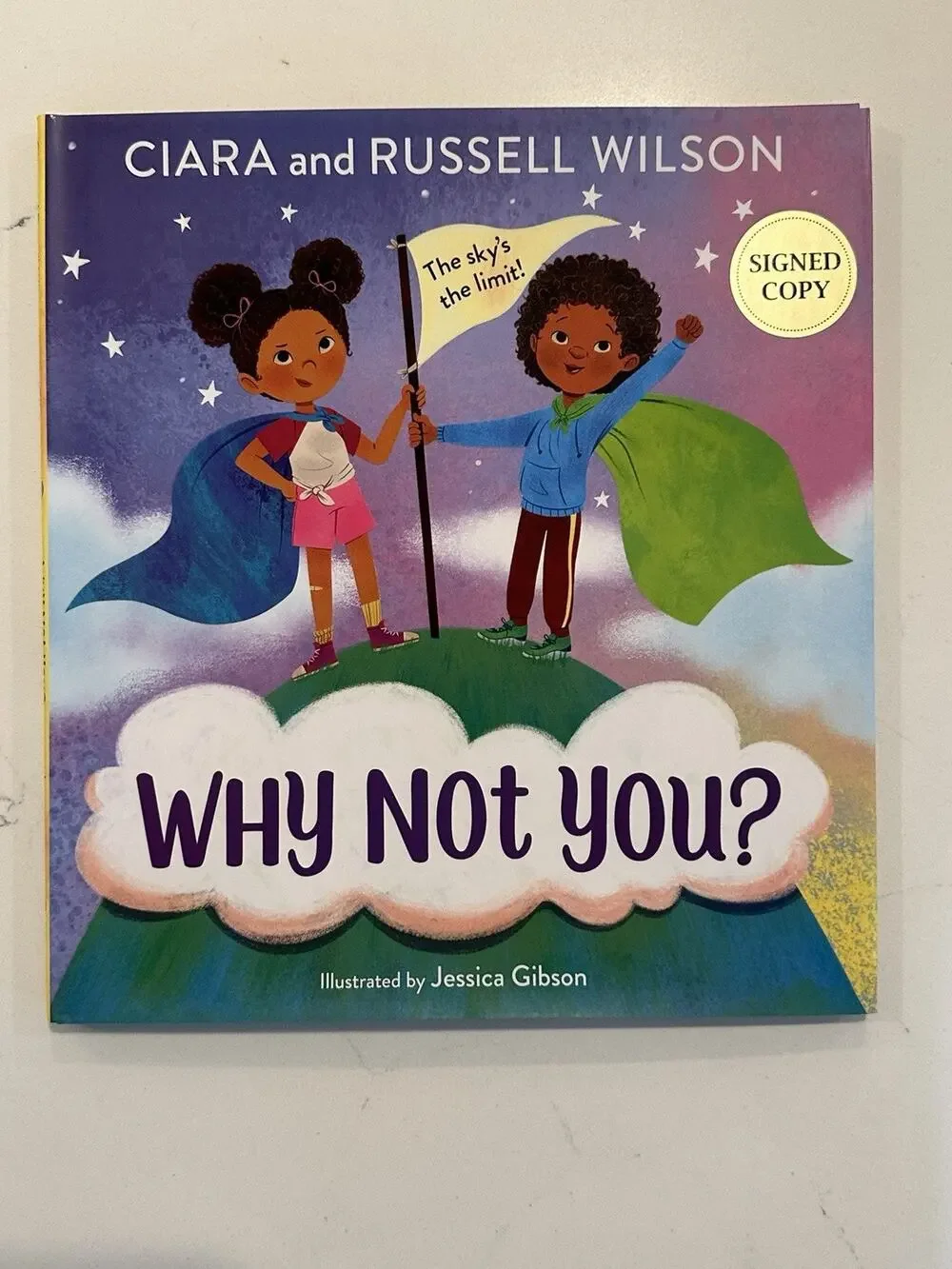 Russell Wilson and Ciara Signed Why Not You? (2022, Hardcover) Autographed #4